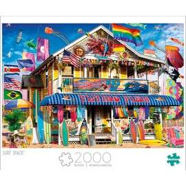 Buffalo Games - Garry Walton - Surf Shack - 2000 Piece Jigsaw Puzzle for Adults Challenging Puzzle Perfect for Game Nights - Finished Size is 38.50 x 26.50