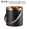 Ice Bucket Melt-Resistant Double Wall Stainless Steel Construction Ice Bucket