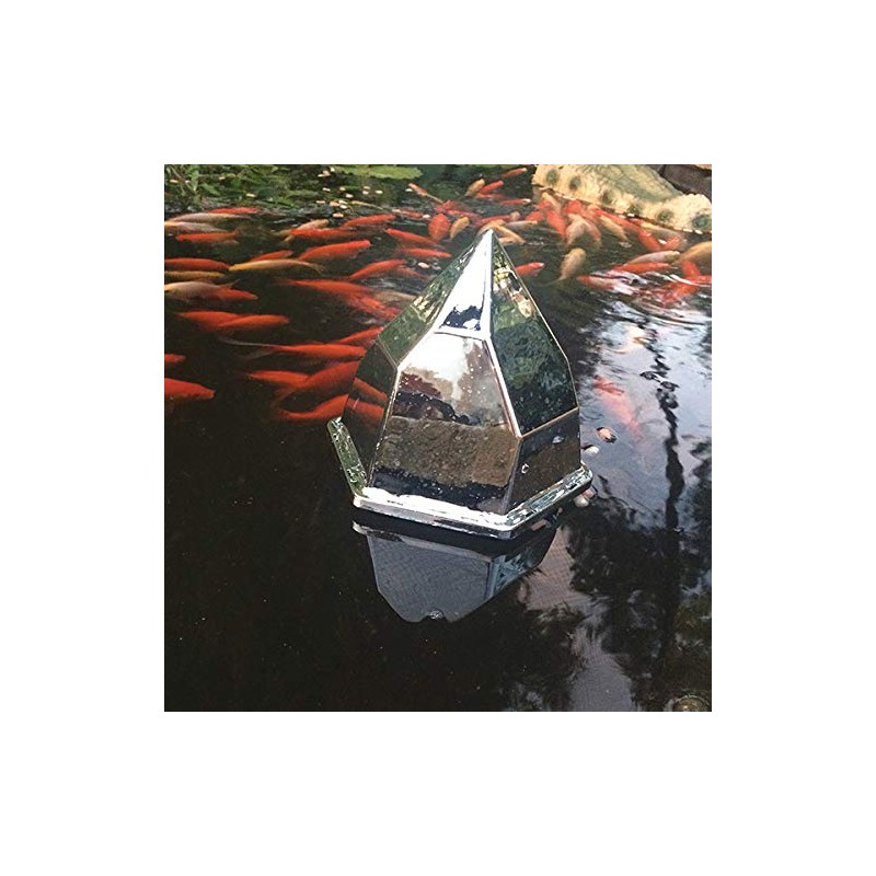 Defenders Diamond-Light Floating Pond Protector Iridescent Floating Diamond Scares Herons