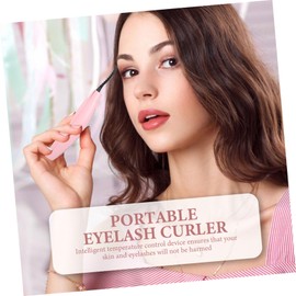 Baluue Lash Tool Holder 2pcs Electric Eyelash Curler Hair Tool De Pestañas Con Portable Eyelash Tool Heated Eyelash Tool Electric Lash Curler Eyelash Makeup Tool Pink Abs