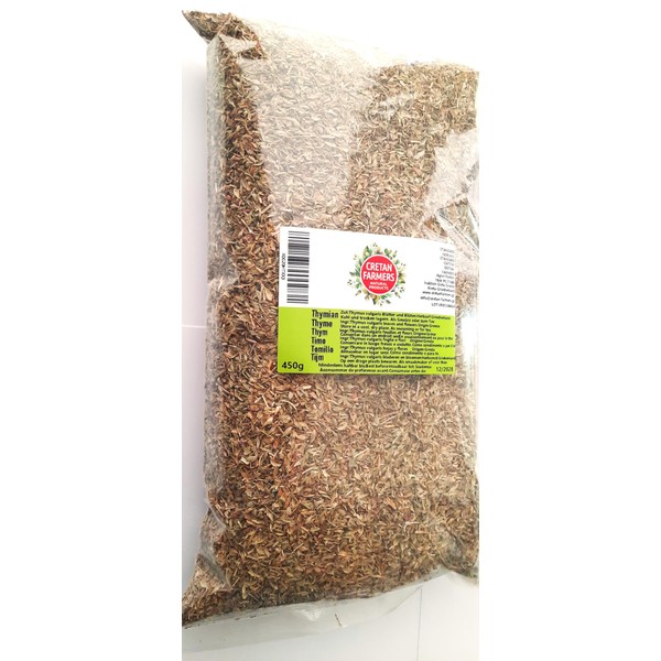 CRETAN FARMERS Thyme 450g Greek Seasoning Mediterannean Spice Cretan Thyme