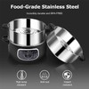 Secura 2 Stainless Steel Food Steamer 8.5 Qt Electric Glass