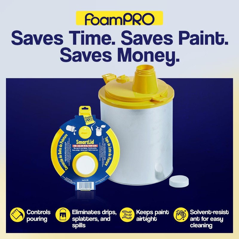 Foampro 134 1-Gallon Paint Lid & Pouring Spout, No Size