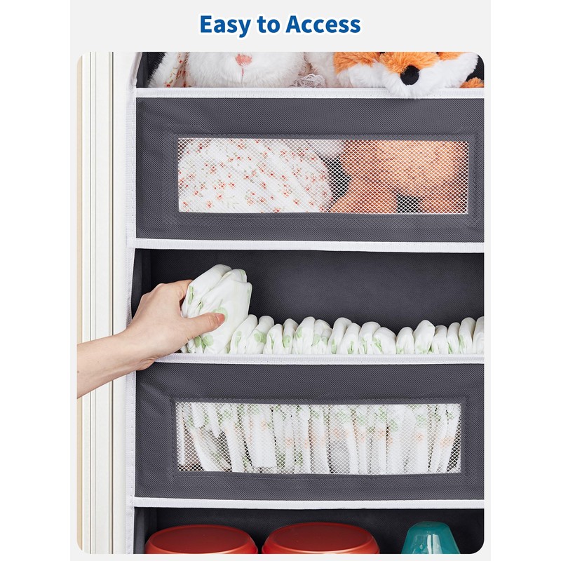 JARLINK Over The Door Organizer, 5 Shelf Door Hanging Organizer