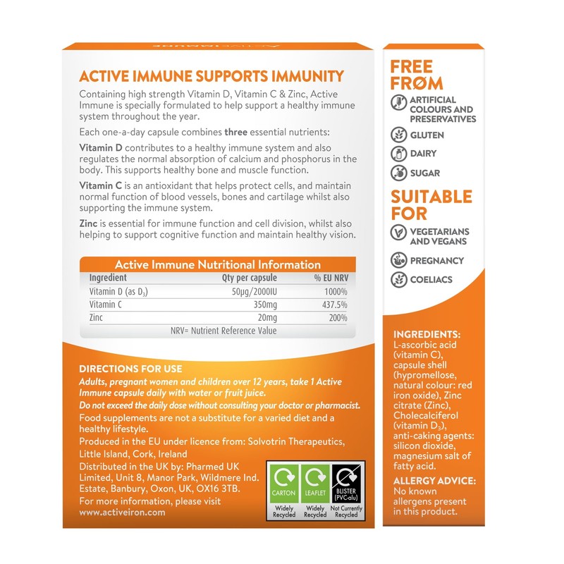 Active Immune | Vitamin D 2000IU | Vegan Formula |