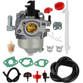 Hippotech 595785 Carburetor for Briggs 591154 592447 Snowblower 208Cc 9.5Hp Series Engine with Fuel Filter Fuel Line Kit