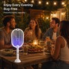 3-in-1 Electric Mosquito Swatter Lamp for Indoor & Outdoor Use