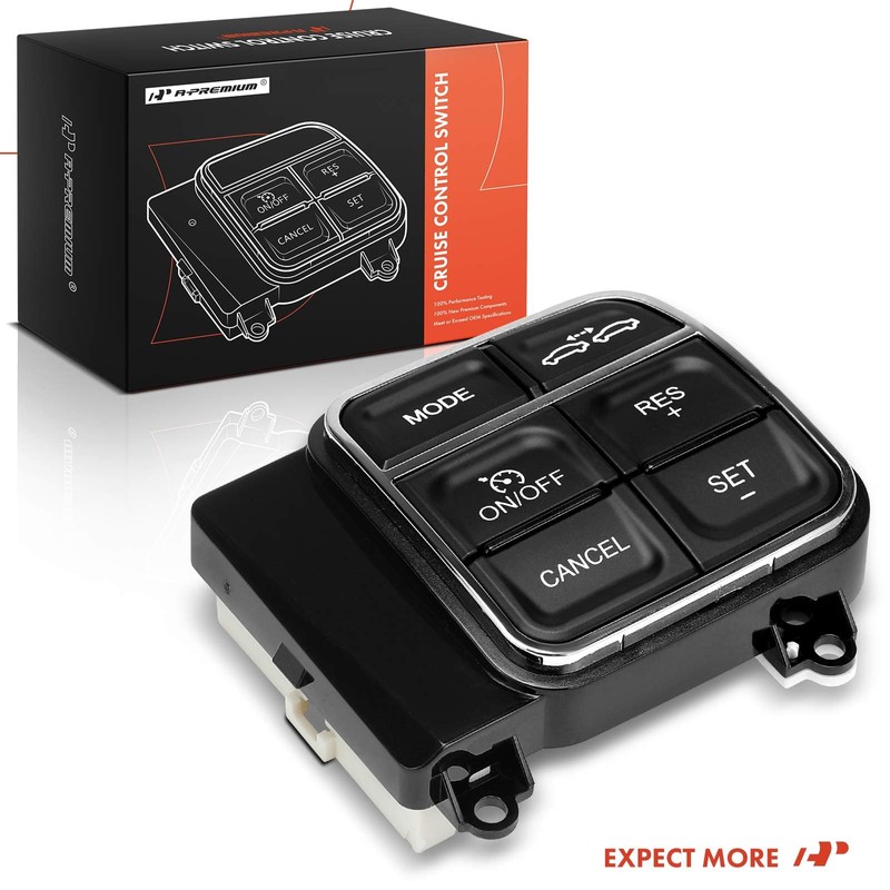 A-Premium Steering Wheel Mounted Cruise Control Switch Buttons Compatible with