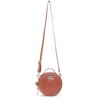 Catwalk Collection Handbags - Women's Round Leather Shoulder Bag -