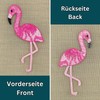 Flamingo Bird Pink Iron-on or Sew On Patch Iron-On Patch