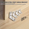 Drado 10 Pack Corner Braces, Corner Brackets 40mmx40mmx2mm Stainless Steel