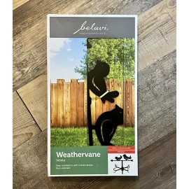 Belavi Weathervane Black Birds - Rust Resistant - 2 Stake Design - 6.5 Feet Tall - NEW