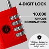 Padlock 4 Digit Combination Lock - for Gym School Locker,