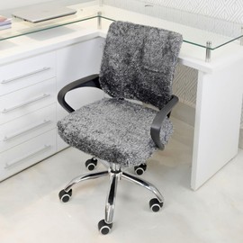 D. Vieira Têxtil & Decor Office Chair Slipcover Cover Computer Desk Chair Pink (Black & White)