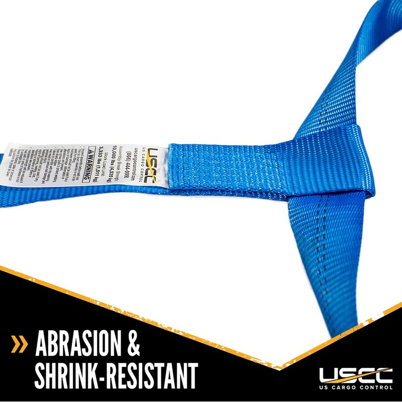 US Cargo Control Extra Large Tow Dolly Basket Strap, Blue
