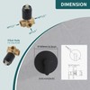 Matte Black Single Function Shower Valve Kit - Wall Mount