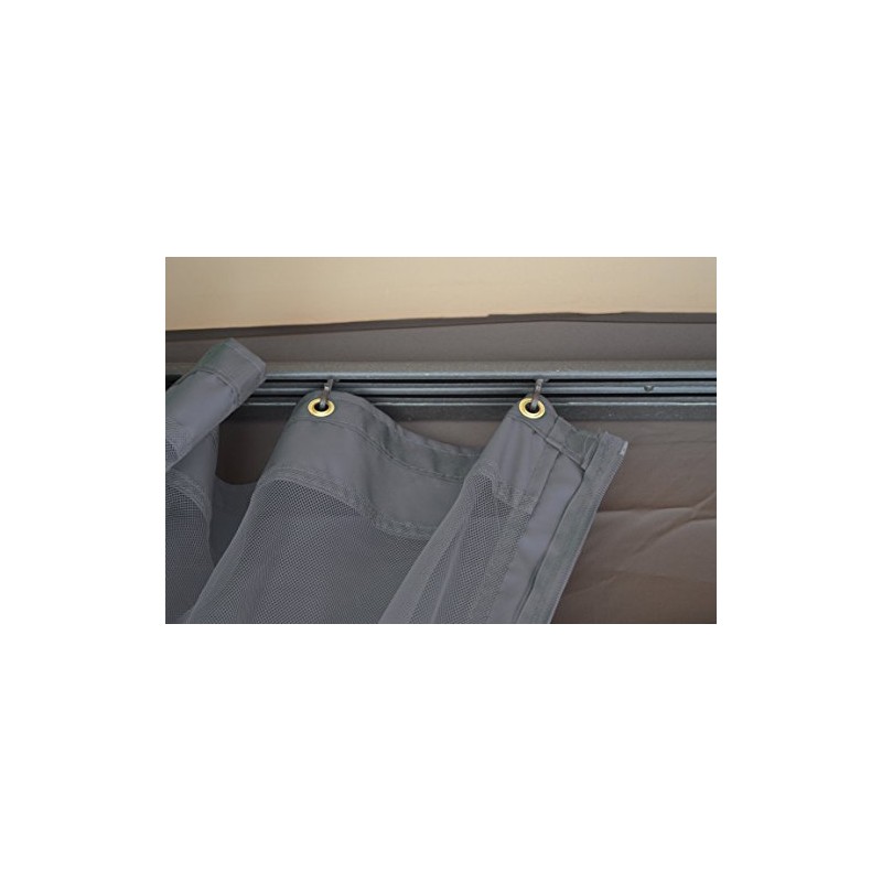 Universal 10' x 12' Gazebo Replacement Mosquito Netting (Grey)