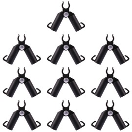 BESPORTBLE Connecting Pipe Buckles A-type Connection for 0-70 Degree Connection Hose Flower Grid Connector Tomato Plastic Connector Plant Connection Plastic Pergola Plant Pack of 10