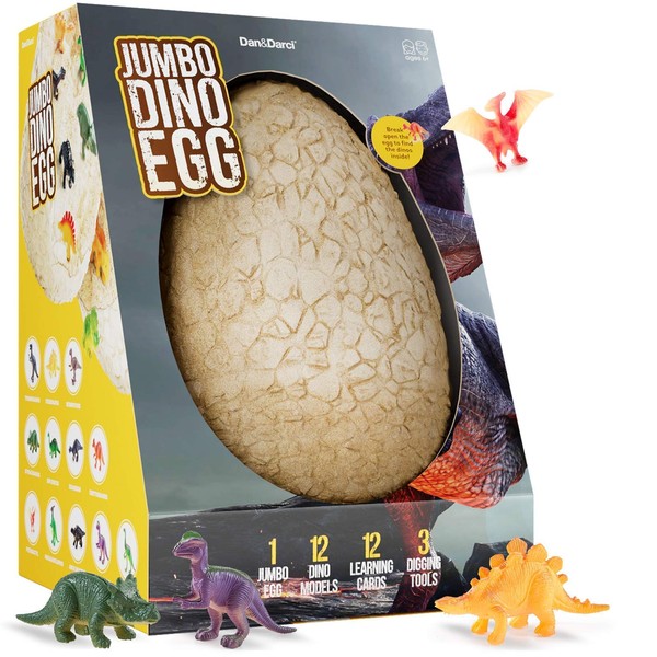 Jumbo Dino Easter Egg - Unearth 12 Unique Large Surprise