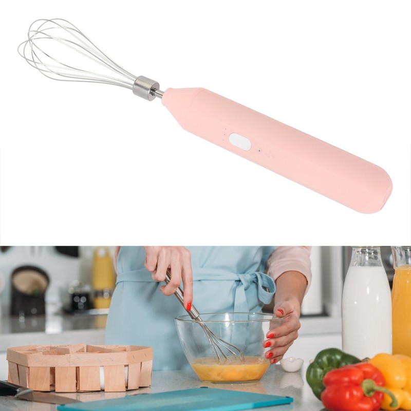 Electric Egg Beater Handheld USB Charging Milk Frother Portable Cordless