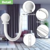 2 Packs Curtain Holdback, Wall Mounted Curtain Tie Backs Metal