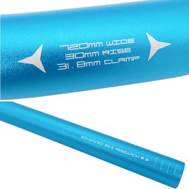 Fat-Cattie MTB Mountain Bike Handlebar, Aluminum Alloy MTB Handlebar, 31.8mm Diameter, 720mm Wide Bicycle Bar(25° Handlebar 720mm) (Blue)