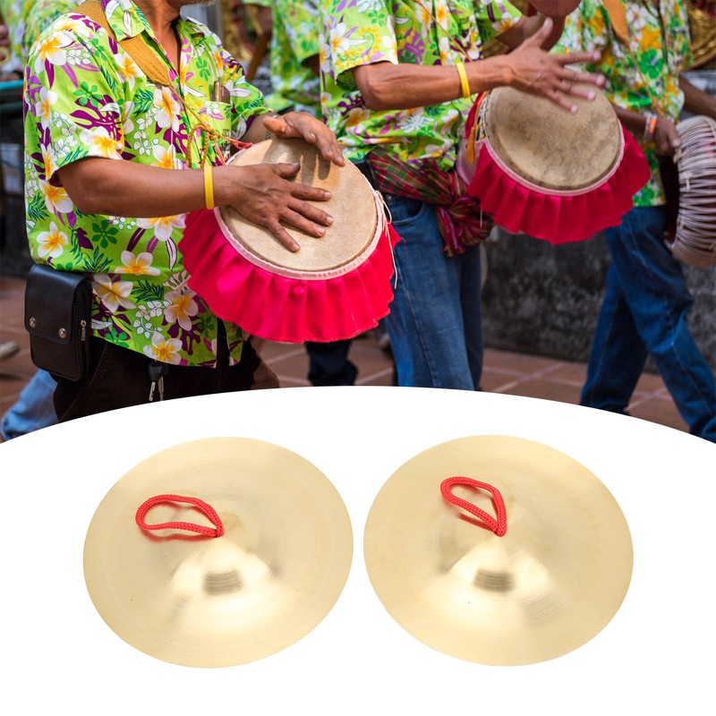 Crash Cymbal Brass Percussion Instrument Pair Teaching Tool Toy for