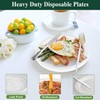Juertime Heavy Duty Paper Plates 7 inch - 100 Pack