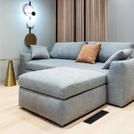 Decor Grates AJH412-BLK Oriental Floor Index 4 x 12 Inches Textured Black