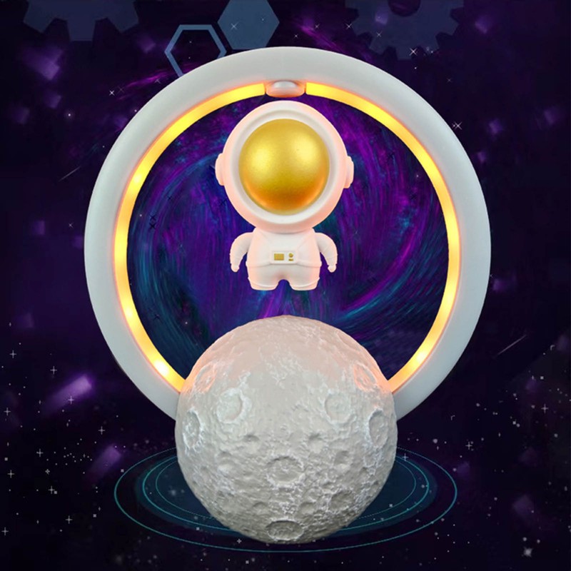 Magnetic Floating Speaker Suspended Spaceman RGB Light Speaker Bluetooth Wireless