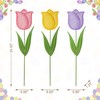 Glitzhome Easter Yard Signs Decorations Outdoor 3 Pack 24" H
