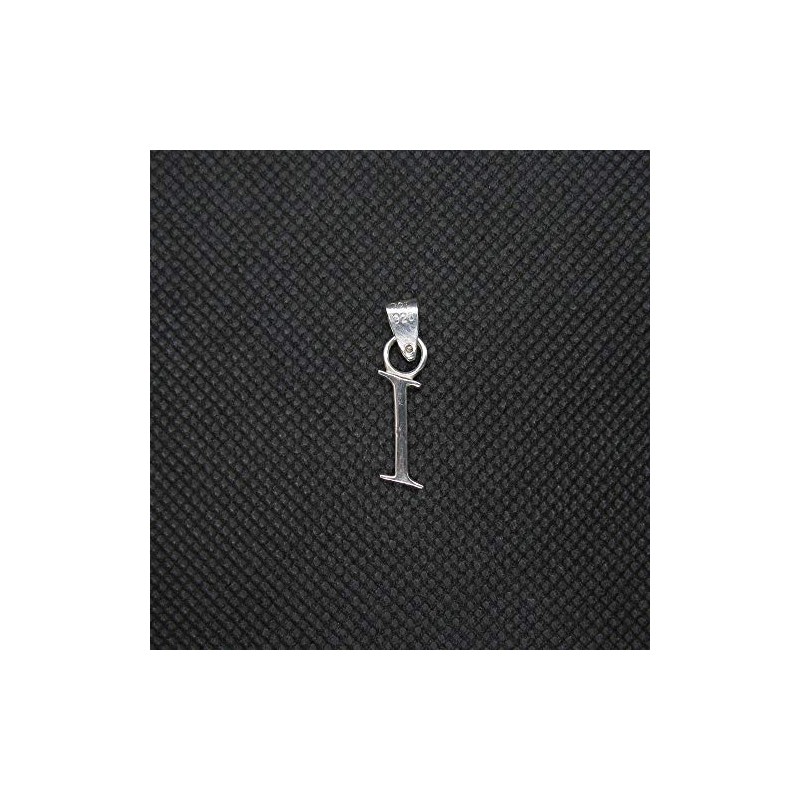 Sterling Silber Anhänger Charm Buchstabe I Massiv Echt Punziert 925