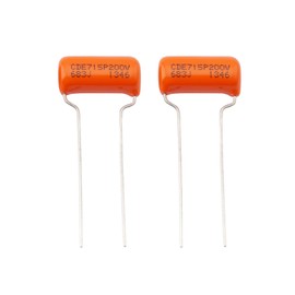 CDE Sprague Orange Drop Capacitors Tone Caps Polypropylene .068uF 715P 683J 200V for Guitar or Bass (Set of 2)