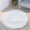 Faux Fur Carpet 30cm Soft Round Chair Cover Seat Pad