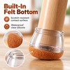 Round Silicone Chair Leg Caps for Floor Protection – 16