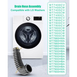 AEM75152901 Drain Hose Assembly Compatible with LG Washer Machines Replace WT7800CV WT7800CW WT7900HBA WT7880HWA WT7405CW
