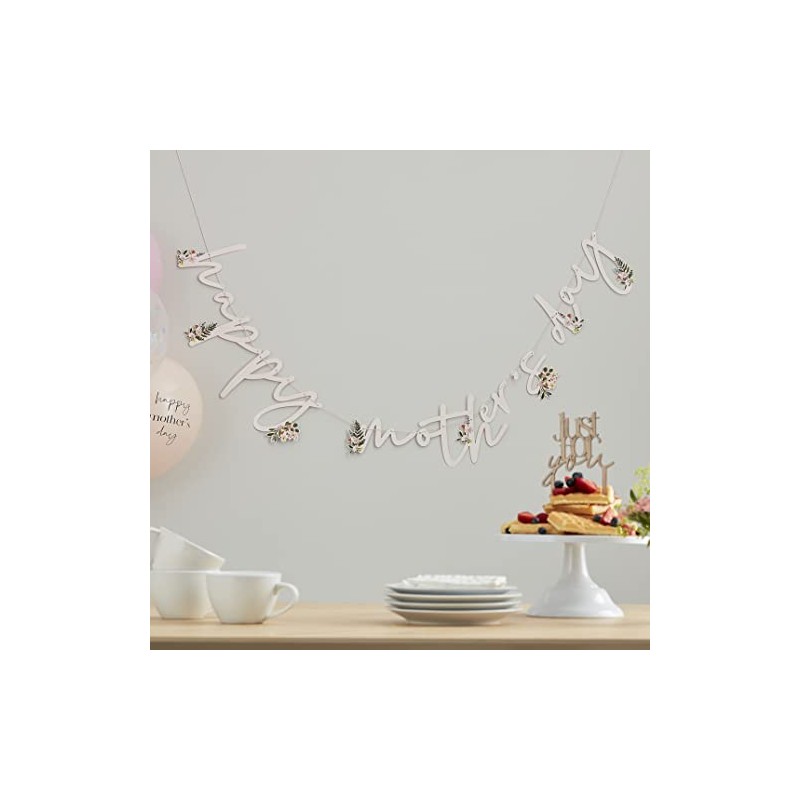 Ginger Ray Best Mum Ever Eco Bunting Banner Mothers Day