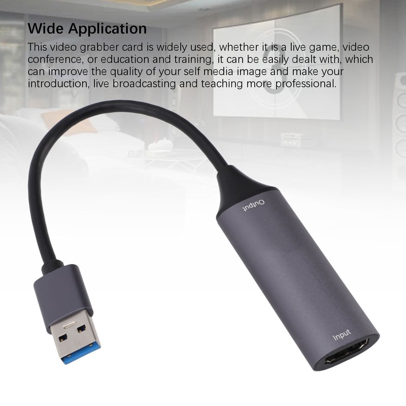 Game Video Capture Card 4K HD Resolution Multimedia Interface Video