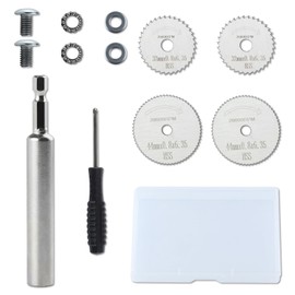 LEONTOOL Pipe Inside Cutter, Pipe Cutter, Slitter Blade, Circular Saw Blade Set, Inner Pipe Cutter, Screwdriver, PVC Tube Inner Cutter, 2 Pieces of Each, 1.3 inches (32 mm), 1.7 inch (6 mm) Rod, For