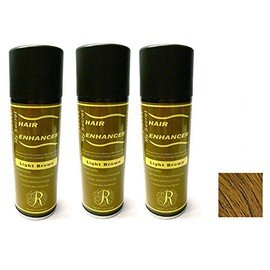 My Secret Correctives Hair Enhancer Spray for Thin/Thinning Hair -5oz Each - 3 Cans - Light Brown