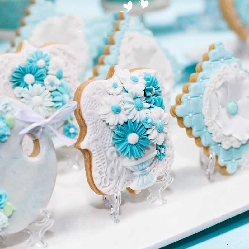 FineGood 2 Stück dekorative Silikonformen, Chrysanthemen-Blumen- und Fliegenform, Schokolade, Fondant,