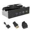 5.25 Inch Media Dashboard 2xUSB3.0 2xUSB2.0 1xType C 10Gbps High