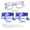 Gleyemor Blue Light Glasses for Men Women Trendy Square Frame