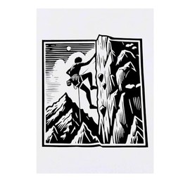 'Mountain Rock Climbing' Temporary Tattoo - Water Resistant, Skin-Safe, Non-Toxic Transfer (TO00074207)