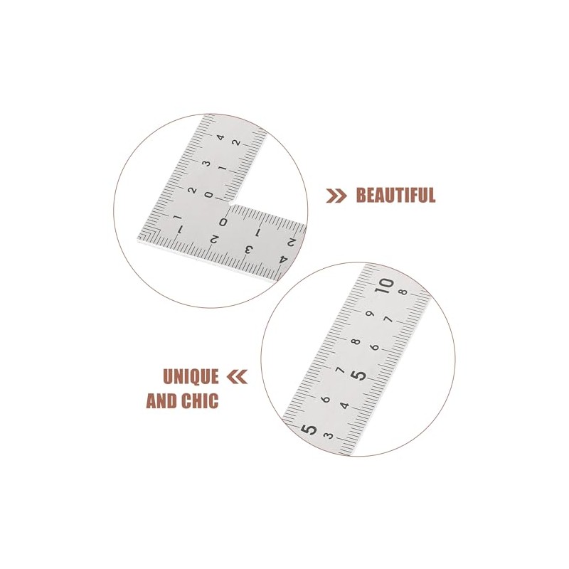iplusmile Escuadra Metálica para Carpintero de Acero Inoxidable 15X10 CM