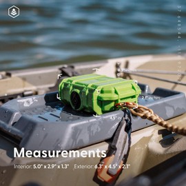 Evergreen 52 Dry Box Protective Case with Pick & Pluck Foam - Travel Safe/Mil Spec/Waterproof/USA Made - for Pistols, Cameras, Phones, Camping, Fishing, Hiking, Traveling, Water Sports, Knives (Blue)