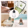 JIUWU Empty Bottles For Oil,50ml Clear Travel Bottles,3 Pcs Roller