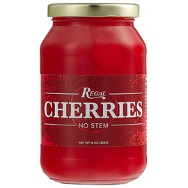 Regal 16 oz. Red Maraschino Cherries without Stems
