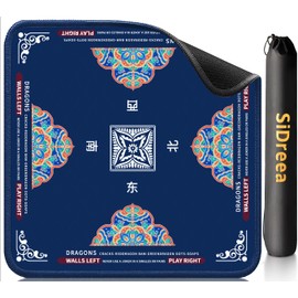 Mahjong Mat, 32.4×32.4 Inch Noise Reduction Anti-Slip Mahjong Mat for Table, Mahjong Table Mat for Poker, Card, Board Games Table Mat, Tile Games, Dominoes