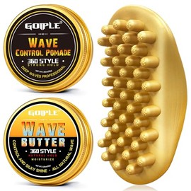 Hair Twist Sponge Brush Twist Styler Comb Brush for Black Men - Washable Afro Curl Sponge Racket for Barbers & Daily Use, Ideal for Coiled, 4C Hair - Wave Pomade Butter Rubber Large Tooth Brush Set